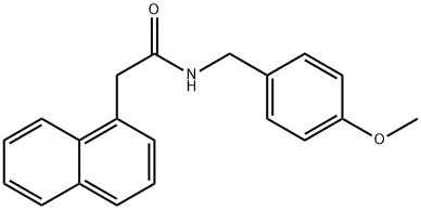 N-(4-methoxybenzyl)-2-(1-naphthyl)acetamide Struktur