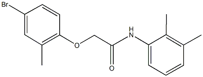 2-(4-bromo-2-methylphenoxy)-N-(2,3-dimethylphenyl)acetamide Struktur