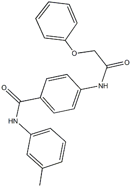 N-(3-methylphenyl)-4-[(phenoxyacetyl)amino]benzamide Struktur