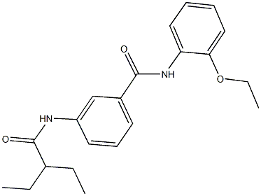 N-(2-ethoxyphenyl)-3-[(2-ethylbutanoyl)amino]benzamide Struktur