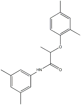 2-(2,4-dimethylphenoxy)-N-(3,5-dimethylphenyl)propanamide Struktur