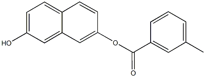 7-hydroxy-2-naphthyl 3-methylbenzoate Struktur