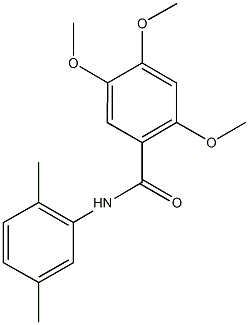 N-(2,5-dimethylphenyl)-2,4,5-trimethoxybenzamide Struktur