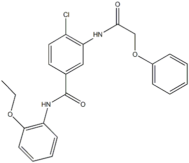 4-chloro-N-(2-ethoxyphenyl)-3-[(phenoxyacetyl)amino]benzamide Struktur