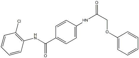 N-(2-chlorophenyl)-4-[(phenoxyacetyl)amino]benzamide Struktur