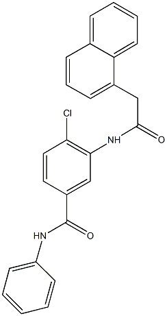 4-chloro-3-[(1-naphthylacetyl)amino]-N-phenylbenzamide Struktur