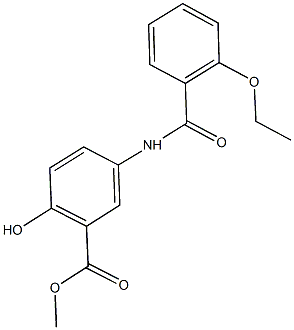 methyl 5-[(2-ethoxybenzoyl)amino]-2-hydroxybenzoate Struktur