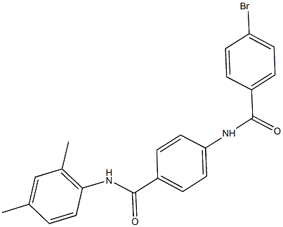 4-[(4-bromobenzoyl)amino]-N-(2,4-dimethylphenyl)benzamide Struktur