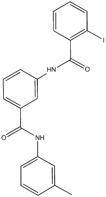 2-iodo-N-[3-(3-toluidinocarbonyl)phenyl]benzamide Struktur