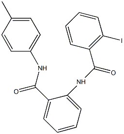 2-[(2-iodobenzoyl)amino]-N-(4-methylphenyl)benzamide Struktur