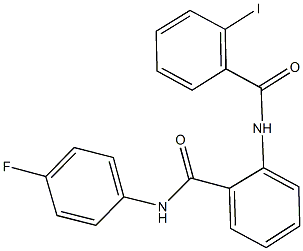 N-(4-fluorophenyl)-2-[(2-iodobenzoyl)amino]benzamide Struktur