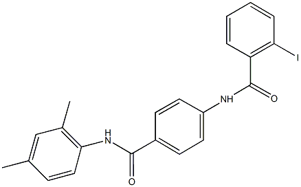 N-{4-[(2,4-dimethylanilino)carbonyl]phenyl}-2-iodobenzamide Struktur