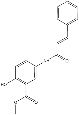 methyl 5-(cinnamoylamino)-2-hydroxybenzoate Struktur