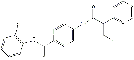 N-(2-chlorophenyl)-4-[(2-phenylbutanoyl)amino]benzamide Struktur