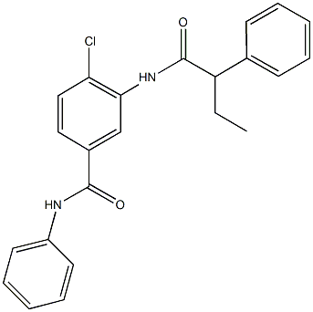 4-chloro-N-phenyl-3-[(2-phenylbutanoyl)amino]benzamide Struktur