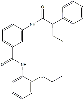 N-(2-ethoxyphenyl)-3-[(2-phenylbutanoyl)amino]benzamide Struktur