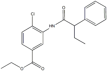 ethyl 4-chloro-3-[(2-phenylbutanoyl)amino]benzoate Struktur