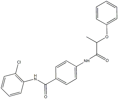 N-(2-chlorophenyl)-4-[(2-phenoxypropanoyl)amino]benzamide Struktur