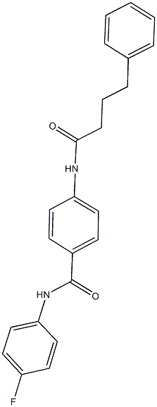 N-(4-fluorophenyl)-4-[(4-phenylbutanoyl)amino]benzamide Struktur