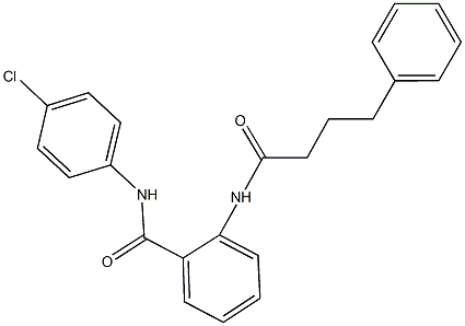 N-(4-chlorophenyl)-2-[(4-phenylbutanoyl)amino]benzamide Struktur