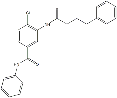 4-chloro-N-phenyl-3-[(4-phenylbutanoyl)amino]benzamide Struktur