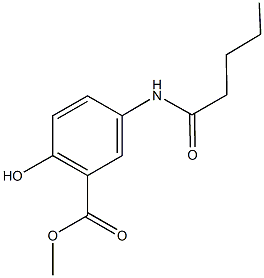 methyl 2-hydroxy-5-(pentanoylamino)benzoate Struktur