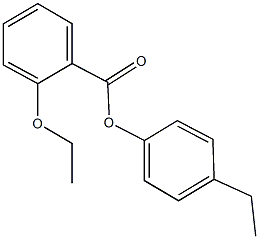 4-ethylphenyl 2-ethoxybenzoate Struktur