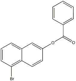 5-bromo-2-naphthyl benzoate Struktur