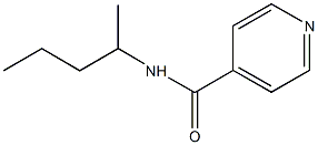 N-(1-methylbutyl)isonicotinamide Struktur