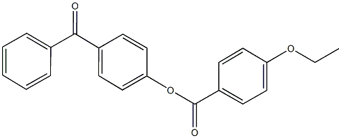 4-benzoylphenyl 4-ethoxybenzoate Struktur