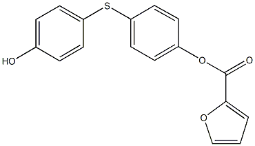 4-[(4-hydroxyphenyl)sulfanyl]phenyl 2-furoate Struktur