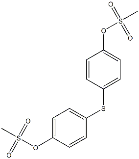 4-({4-[(methylsulfonyl)oxy]phenyl}sulfanyl)phenyl methanesulfonate Struktur