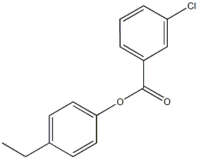 4-ethylphenyl 3-chlorobenzoate Struktur