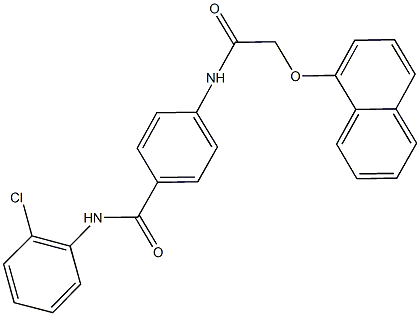 N-(2-chlorophenyl)-4-{[(1-naphthyloxy)acetyl]amino}benzamide Struktur