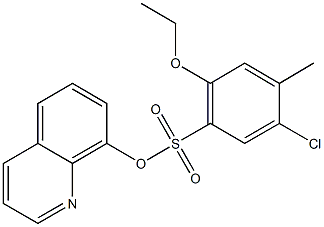 8-quinolinyl 5-chloro-2-ethoxy-4-methylbenzenesulfonate Struktur