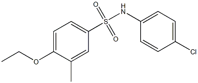 N-(4-chlorophenyl)-4-ethoxy-3-methylbenzenesulfonamide Struktur