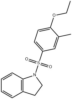 4-(2,3-dihydro-1H-indol-1-ylsulfonyl)-2-methylphenyl ethyl ether Struktur