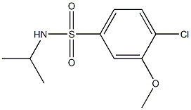 4-chloro-N-isopropyl-3-methoxybenzenesulfonamide Struktur