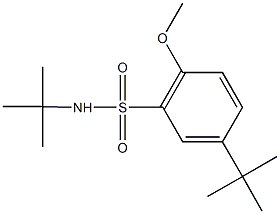 N,5-ditert-butyl-2-methoxybenzenesulfonamide Struktur