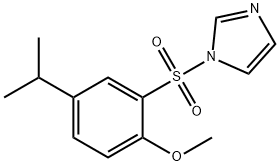 2-(1H-imidazol-1-ylsulfonyl)-4-isopropylphenyl methyl ether Struktur