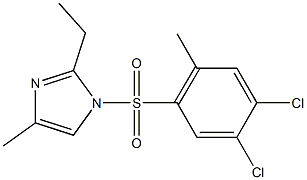 1-[(4,5-dichloro-2-methylphenyl)sulfonyl]-2-ethyl-4-methyl-1H-imidazole Struktur