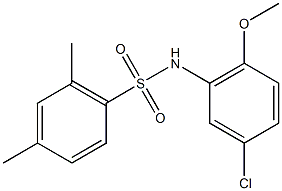 N-(5-chloro-2-methoxyphenyl)-2,4-dimethylbenzenesulfonamide Struktur