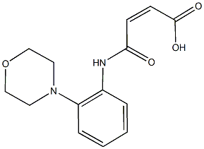 4-[2-(4-morpholinyl)anilino]-4-oxo-2-butenoic acid Struktur