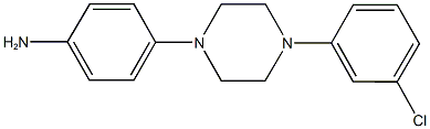 4-[4-(3-chlorophenyl)-1-piperazinyl]phenylamine Struktur