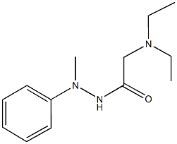 2-(diethylamino)-N'-methyl-N'-phenylacetohydrazide Struktur