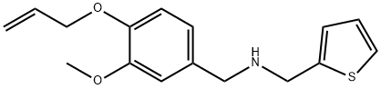 N-[4-(allyloxy)-3-methoxybenzyl]-N-(2-thienylmethyl)amine Struktur