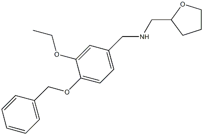 N-[4-(benzyloxy)-3-ethoxybenzyl]-N-(tetrahydro-2-furanylmethyl)amine Struktur