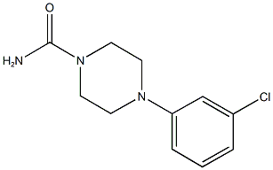 4-(3-chlorophenyl)-1-piperazinecarboxamide Struktur