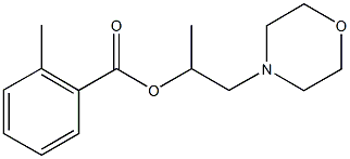 1-methyl-2-(4-morpholinyl)ethyl 2-methylbenzoate Struktur