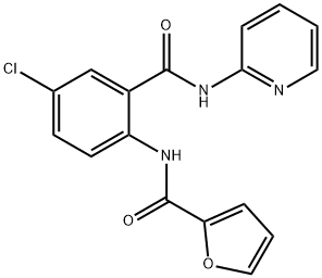 N-{4-chloro-2-[(2-pyridinylamino)carbonyl]phenyl}-2-furamide Struktur